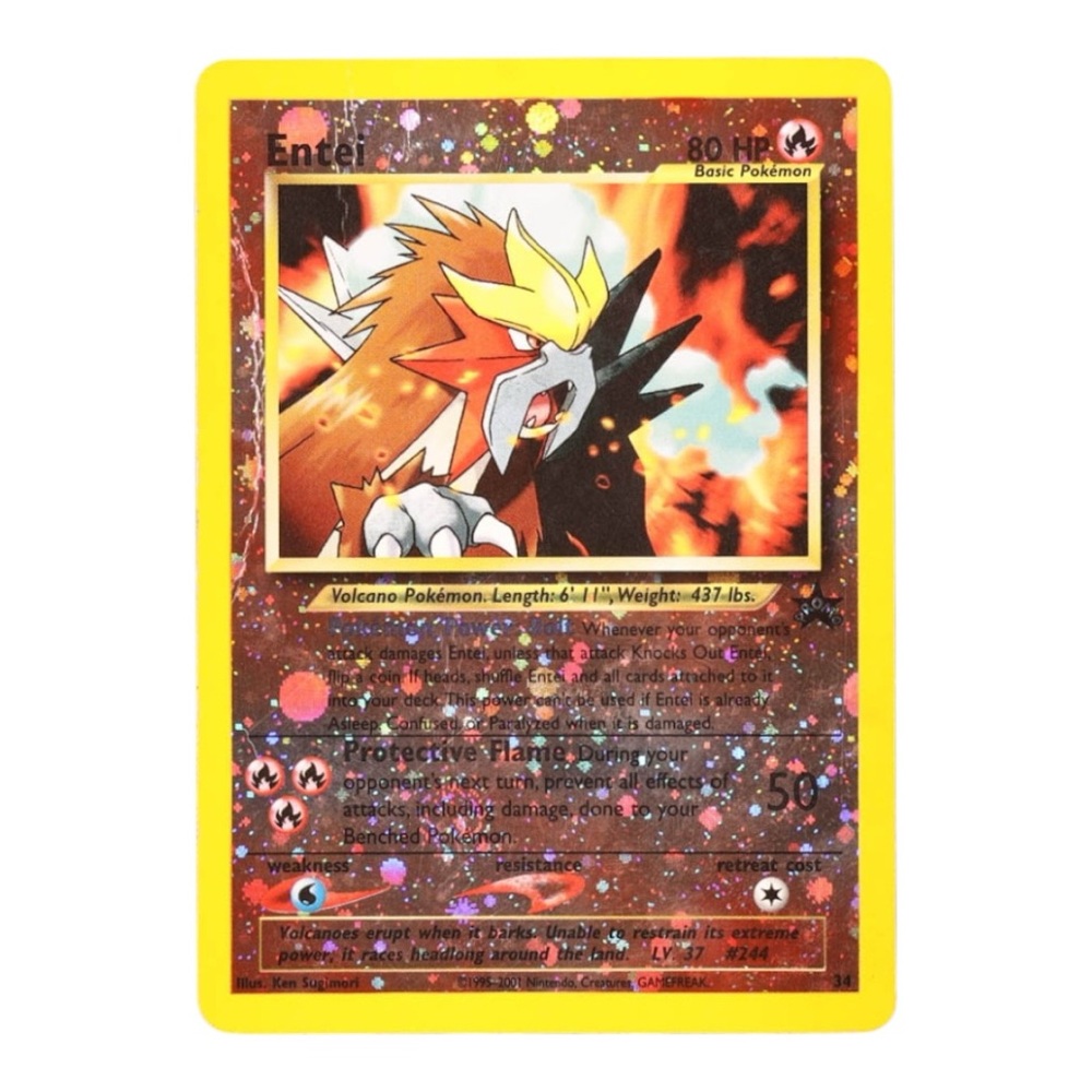 ENTEI POKEMON WIZARDS OF THE COAST BLACK STAR PROMOS #34 HOLO